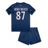 Paris Saint-Germain Joao Neves #87 Heimtrikot 2024-25 Kurzarm (+ kurze hosen)